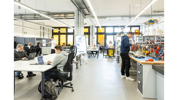 Blick in den MakerSpace am Campus Deutz.