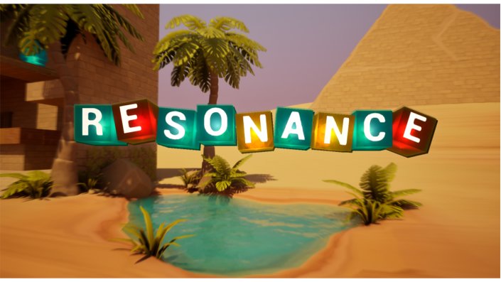Jannick Klose, Matej Budimir und Yasmin Zahrir von der Hochschule Furtwangen haben mit "Resonance" ein audiobasiertes Puzzlespiel entwickelt, bei dem Spieler*innen auf die Geräusche von Hindernissen achten und diese mithilfe der Umgebung nachahmen müssen.