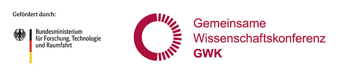 Logos des BMFTR und der GWK Logos des BMFTR und der GWK