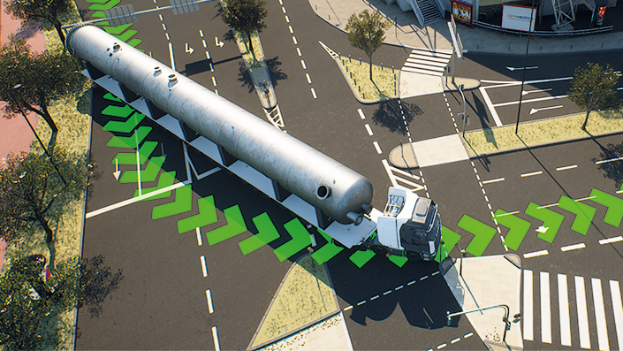 Im Projekt MetaMover entwickelt die TH Köln gemeinsam mit Projektpartnern eine virtuelle Simulationsumgebung für Groß- und Schwertransporte in NRW. 