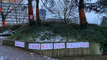 Protestaktion am Campus Deutz (Bild: TH Köln)