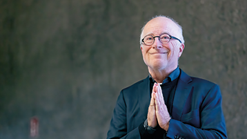 Prof. Paul Böhm während seines Abschieds.  (Bild: Thilo Schmülgen / TH Köln)