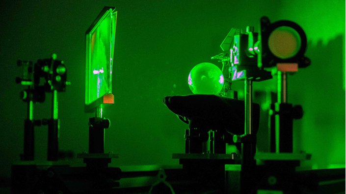 Laser und Hologramm