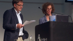 Prof. Dr. Andreas Thimmel und Prof. Dr. Andrea Platte auf dem 15. Deutschen Kinder- und Jugendtag in Berlin