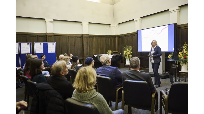 Prof. Dr. Inken Link bei der Begrüßung der ersten Get-iT Fellowships