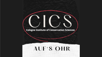 Logo "CICS aufs Ohr" (Bild: TH Köln - CICS - Marlen Börngen) Logo "CICS aufs Ohr" (Bild: TH Köln - CICS - Marlen Börngen)
