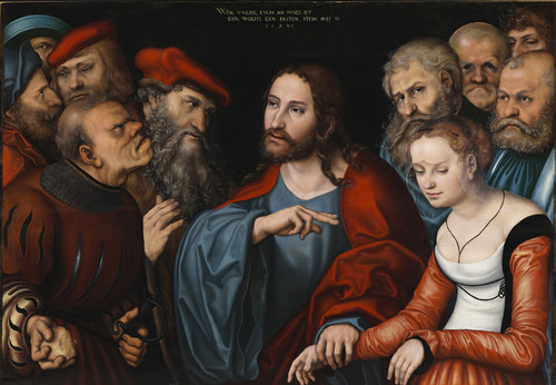 Lucas Cranach der Ältere Christus und die Ehebrecherin, 1532 Szépművészeti Múzeum / Budapest, 2017