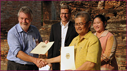 Außenminister Westerwelle besuchte Restaurierungsprojekt in Ayutthaya