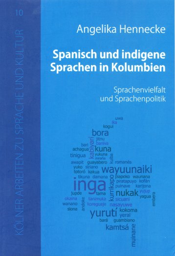 Buchcover "Spanisch und indigene Sprachen in Kolumbien" Buchcover "Spanisch und indigene Sprachen in Kolumbien"