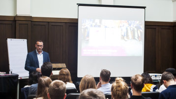 Ringvorlesung Entrepreneurship & Innovation (Bild: Lukas Gawlik)