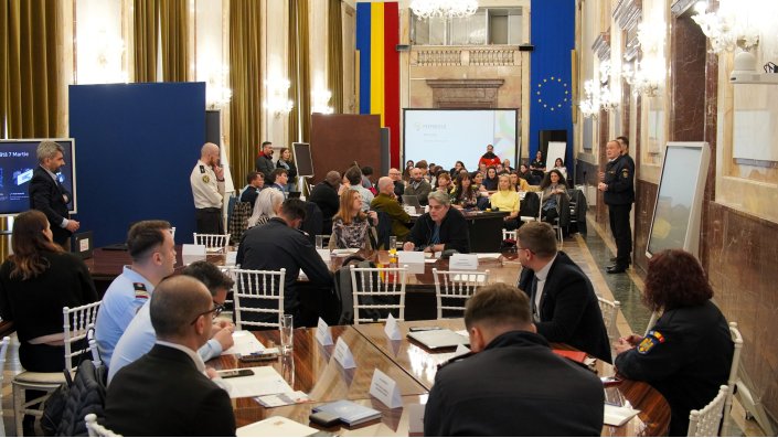 Begrüßung der Projektmitglieder und weiterer Workshopteilnehmer*innen in Bukarest