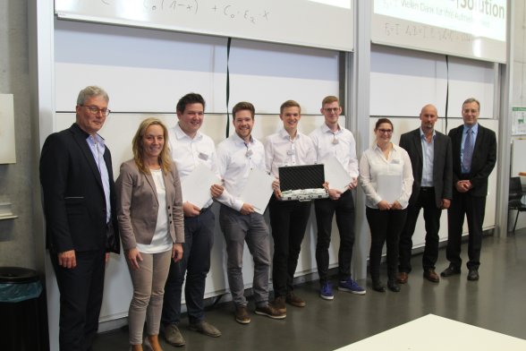 Das Team auf dem ersten Platz