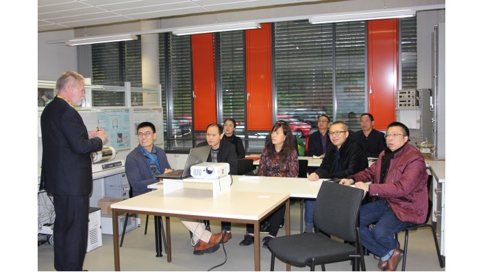 Prof. Winkel begrüßte die chinesischen Besucher 