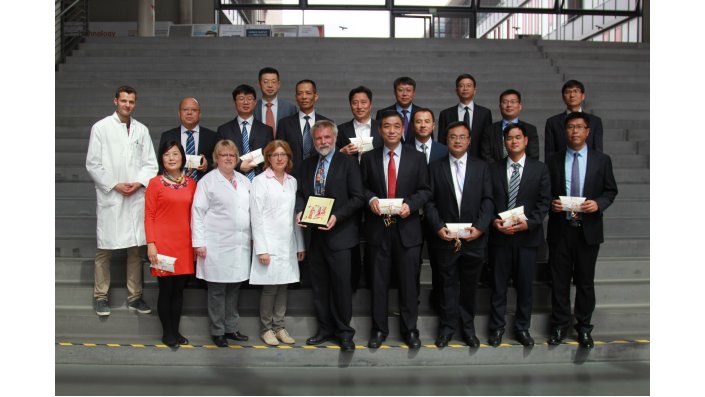 Abschiedsfoto mit den Labormitgliedern