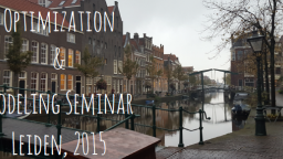 Optimization & Modelling Seminar 2015, Leiden - Header (Bild: Prof. Dr. Wolfgang Konen / TH Köln )