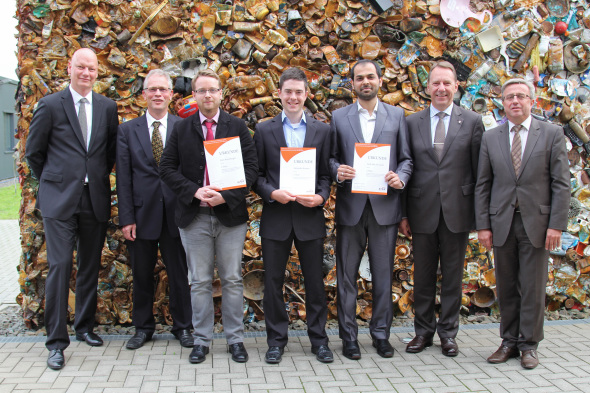 v.l. Prof. Dr. Thomas Bartz-Beielstein, Prof. Dr. Michael Bongards, Sven Rosenberger, Alexander Kremer, Syed Aley Ali Zaidi , Jochen Hagt, Hans-Jürgen Sprokamp