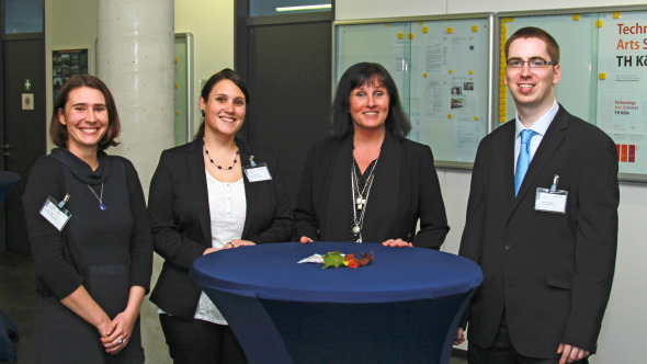 das Mentoring-Team: Daniela Otto, Jana Tessmer, Prof. Dr. Gabriele Koeppe, Ludger Schönfeld (v.l.)