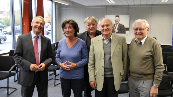 Prof. Franzkoch, Inge Meister, Prof.  Bermig, Prof. Dr. Wolfgang Röbig, Prof. Dr. Manfred Kruppa