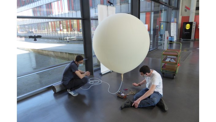 Vorbereitung: Füllen des Ballons mit Helium