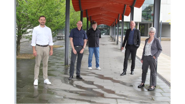 vl.n.r.: Prof. Dr. Patrick Tichelmann, Prof. Dr. Christian Kohls, Prof. Dr. Stefan Karsch, Prof. Dr. Thomas Bartz-Beielstein, Prof. Dr. Simone Lake