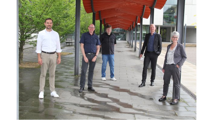 vl.n.r.: Prof. Dr. Patrick Tichelmann, Prof. Dr. Christian Kohls, Prof. Dr. Stefan Karsch, Prof. Dr. Thomas Bartz-Beielstein, Prof. Dr. Simone Lake