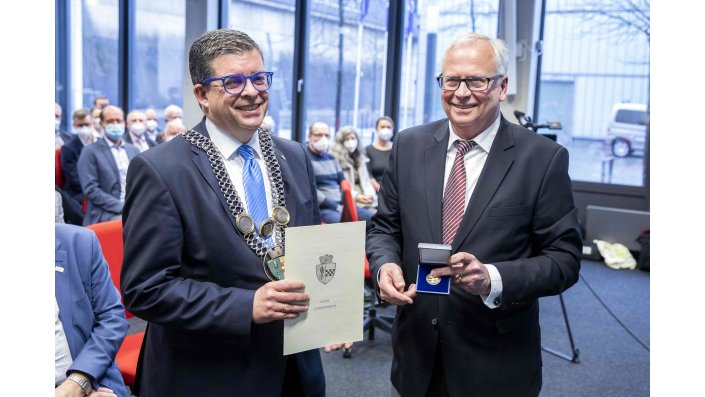Bürgermeister Frank Helmenstein und Prof. Dr. Christian Averkamp