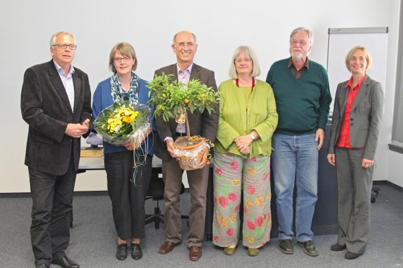 Prof. Dr. Averkamp, Frau Ehses, Prof. Dr. Ehses, Prof. Dr. Faeskorn-Woyke, Prof. Dr. Stenzel, Prof. Dr. Heuchemer (v.l.n.r.)