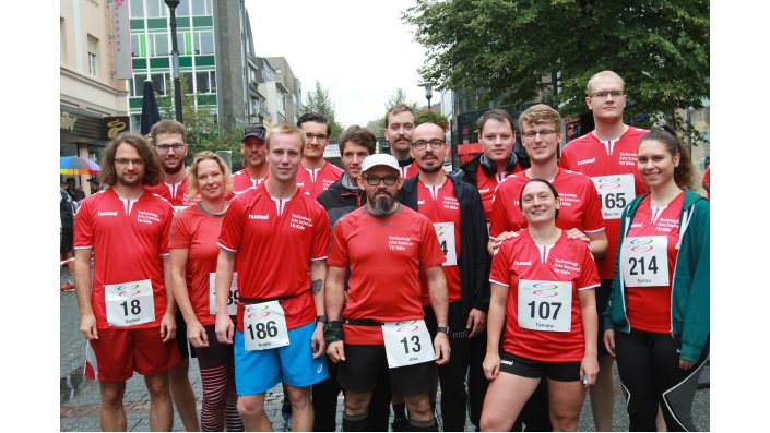 Die Mitglieder des Hochschulteams freuten sich auf den Wettlauf.