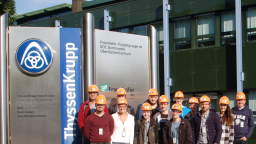 Exkursion zu ThyssenKrupp Steel Dortmund (Bild: Funke/TKS) Exkursion zu ThyssenKrupp Steel Dortmund (Bild: Funke/TKS)