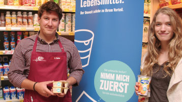 Noelle Gangloffs Idee lief bisher als Pilotprojekt in einem Supermarkt in Willich.  (Bild: Noelle Gangloff/TH Köln)