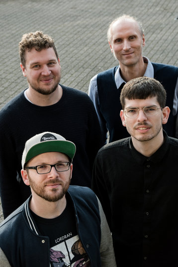 Tobias Bayer, Gabriel Schmitz, Sebastian Kalkhoff und Prof. Dr. Arnulph Fuhrmann