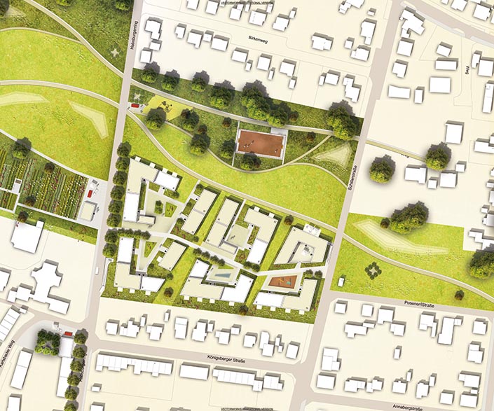 Lageplan des Entwurfs von Anna Noldus und Denise Krins Lageplan des Entwurfs von Anna Noldus und Denise Krins