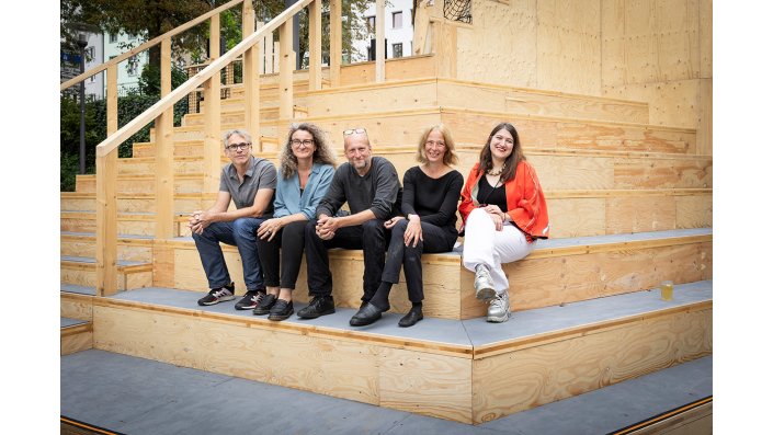 Prof. Yasemin Utku (2.v.l.) von der Fakultät für Architektur der TH Köln gehört zu den Initiator*innen des Projekts