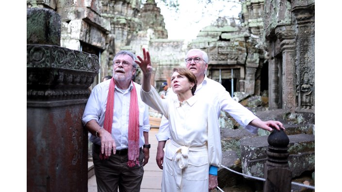 Frank-Walter Steinmeier, Elke Büdenbender und Hans Leisen