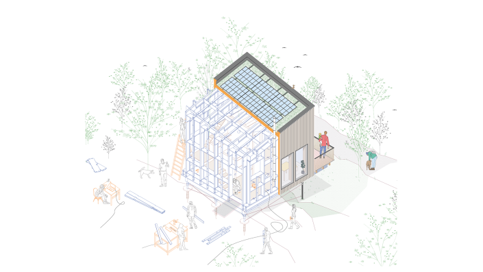 Die Forscher der TH Köln erhielten den Preis für das Projekt Holzhäuser für den Eigenbau, das am Standort :metabolon umgesetzt wird. 