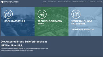 Screenshot der Website der Kompetenzplattform (Bild: TrendAuto2030plus/TH Köln) Screenshot der Website der Kompetenzplattform (Bild: TrendAuto2030plus/TH Köln)