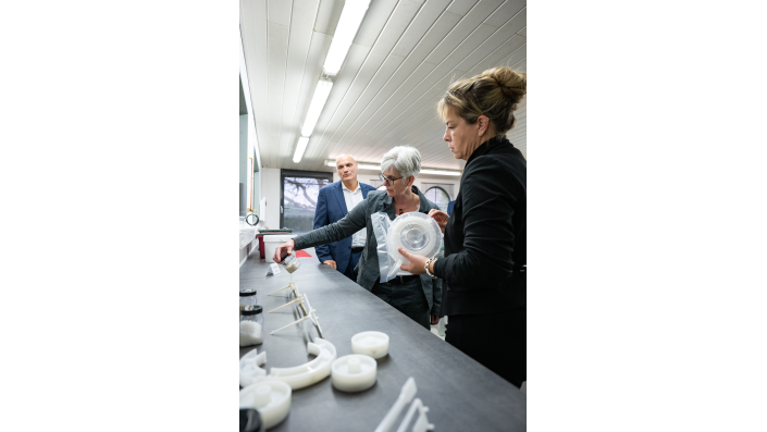 Jürgen Muschwitz, Prof. Dr. Lake und Mona Neubaur