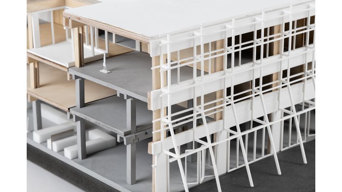 Detailaufnahmen des Modells