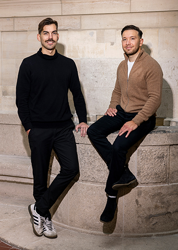 Die Polygon One Gründer Alexander Rütjes und Niklas Glienke (v.l.)