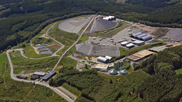 Luftbild auf den Standort des Forschungsprojekts :metabolon (Bild: Bergischer Abfallwirtschaftsverband)