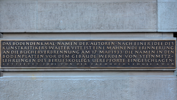 Denkmaltafel zum Bodendenkmal "Namen der Autoren" 