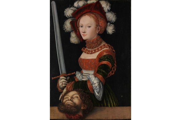Lucas Cranach der Ältere, Judith mit dem Haupt des Holofernes, um 1530, Malerei auf Holz, 61,9 × 89,5 cm, The Metropolitan Museum of Art, Rogers Fund, 1911