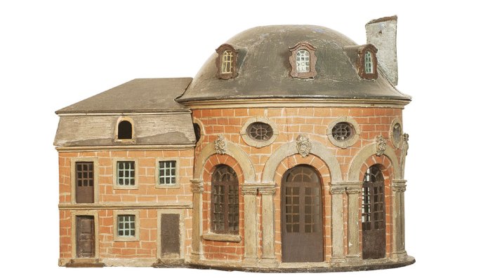 Das Kapellenmodell nach der Restaurierung vor Anbringung der Rekonstruktionen 