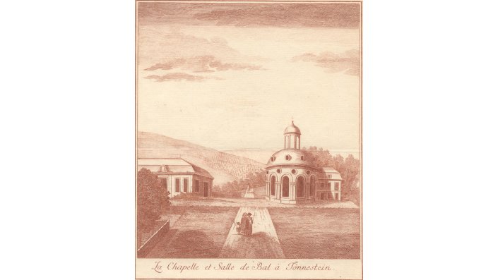 Der Kupferstich der Kappelle von Charles Dupuis aus dem Jahr 1784