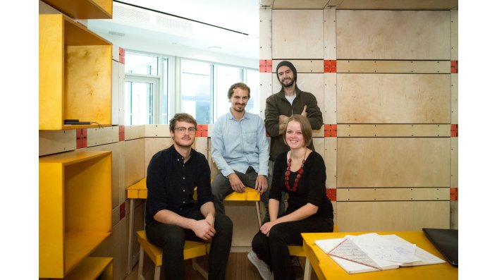 Timo Stürmer, Max Salzberger, André Luft und Klara Keller (v.l.)