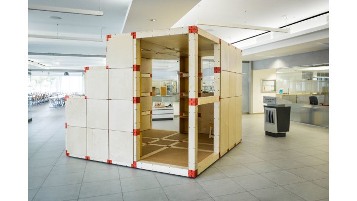 Der Prototyp „Randomize Box/Co-Working Space“ im Bildungszentrum Butzweiler Hof der Handwerkskammer zu Köln.