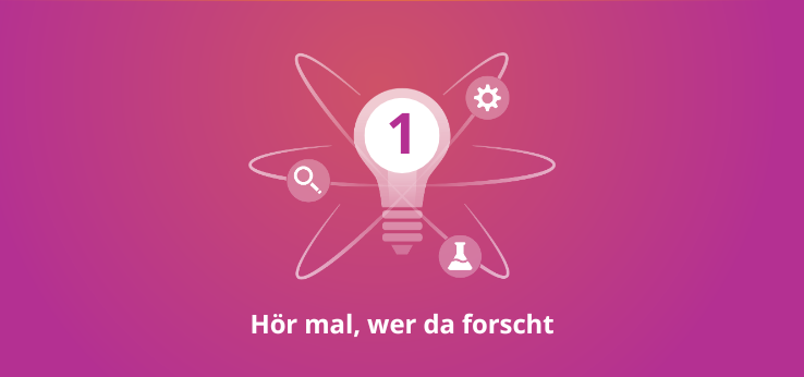 Keyvisual zur 1. Podcast-Staffel "Hör mal, wer da forscht" (Bild: TH Köln)