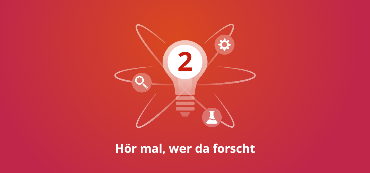 Keyvisual zur 1. Podcast-Staffel "Hör mal, wer da forscht" (Bild: TH Köln)