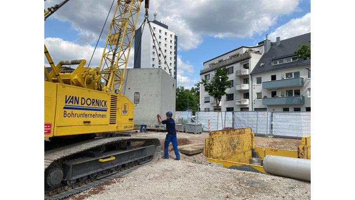 Brunnenbohrung am Campus Deutz