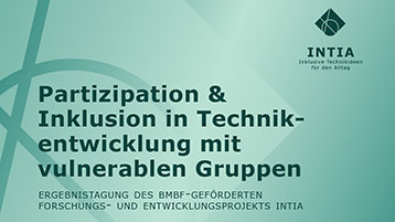 Virtuelle Ergebnistagung von INTIA (Bild: INTIA) Virtuelle Ergebnistagung von INTIA (Bild: INTIA)